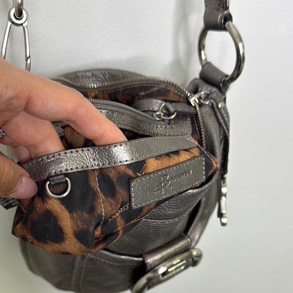 B. Makowsky Silver Crossbody Bag with Adjustable Strap - Picture 16 of 16